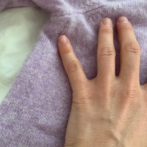 Violet intermix cashmere sweater - Picture 3 of 6